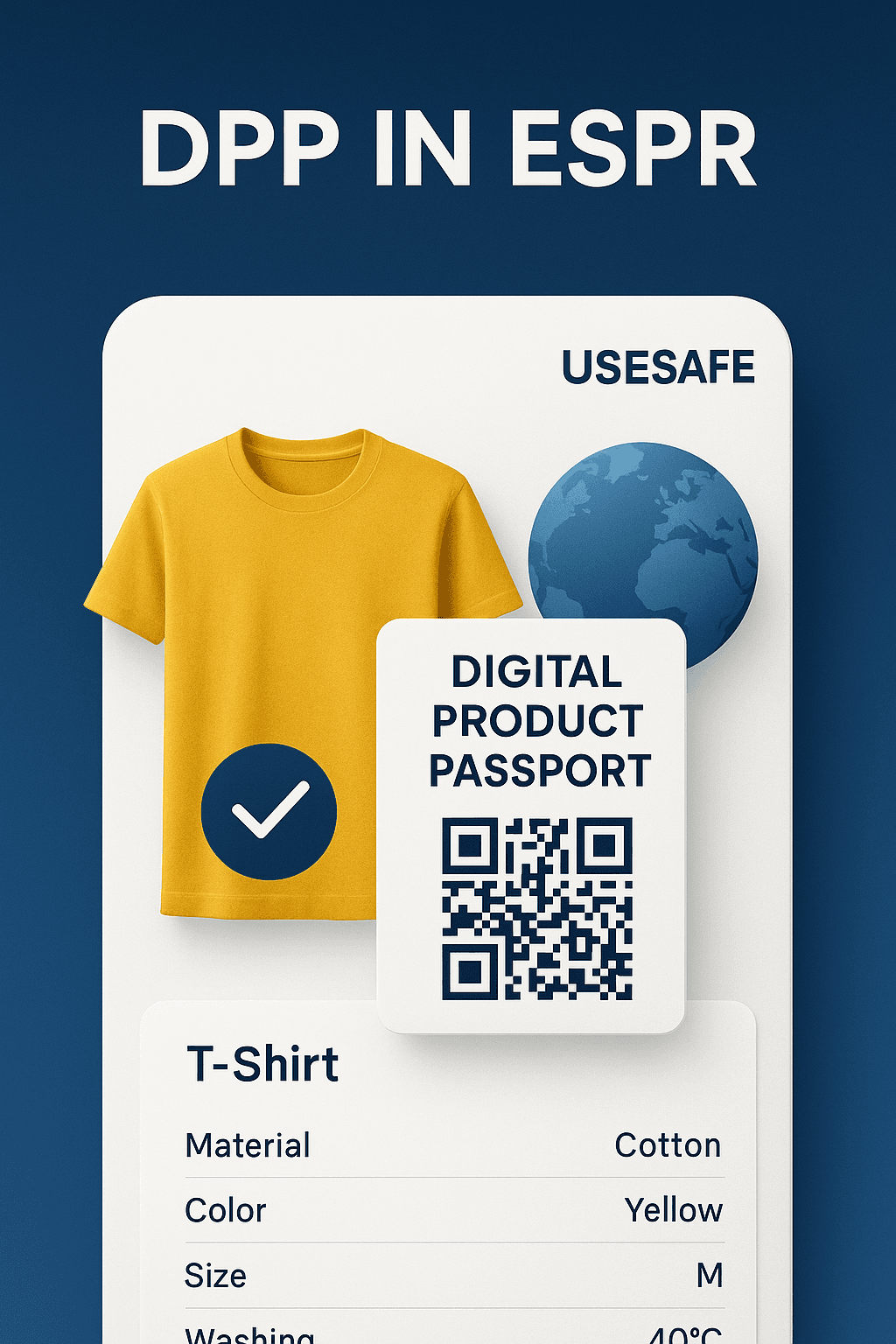 Usesafe product for DPP in ESPR Compliance